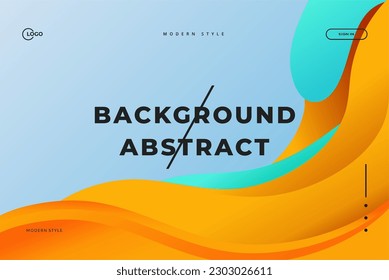 Abstract Background Wave Minimalistic and colorful vector, perfect for any landing page, website, or app