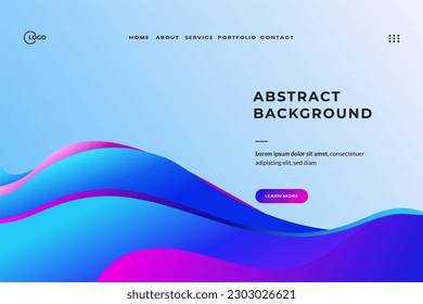Abstract Background Wave Minimalistic and colorful vector, perfect for any landing page, website, or app