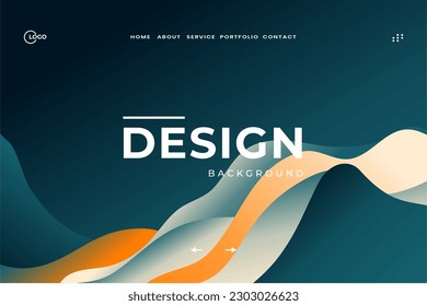 Abstract Background Wave Minimalistic and colorful vector, perfect for any landing page, website, or app