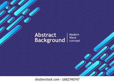 Abstract background wave modern concept. Vector illustration