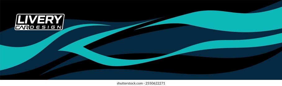 abstract background with wave motif, vectors for vehicle wrap, car livery, sports, racing car, rally, and adventure ready to print.