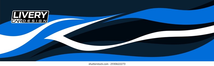 fundo abstrato com motivo de onda, vetores para envoltório de veículo, carro de livery, esportes, carro de corrida, rali, e aventura pronto para imprimir.