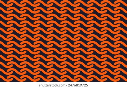 abstract background with wave pattern and orange color