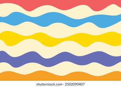 Abstract background with a wave pattern. Vector illustration