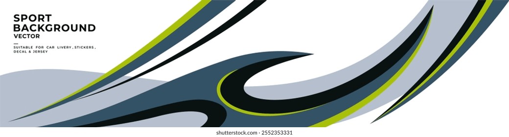 abstract background with wave pattern, vector for vehicle wrap, car livery, sports car, racing car, jersey, banner and adventure ready to print.