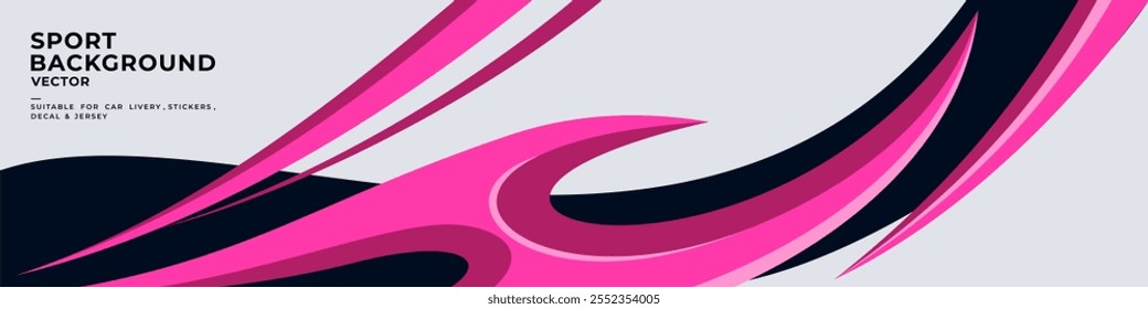 fundo abstrato com padrão de onda, vetor para envoltório de veículo, carro de livery, carro de esporte, carro de corrida, camisa, banner e aventura pronto para imprimir.