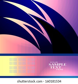 Abstract background of a wave a place for the text