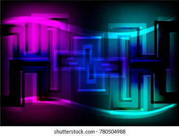 abstract background wave and polygons,vector illustrations
