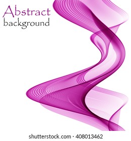Abstract background with wave purple