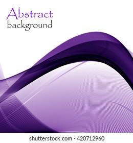Abstract background with wave purple