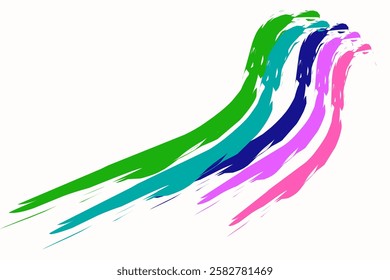 abstract background Wave rainbow lines pattern. abstract curved rainbow strokes isolated colored Olympics, colorful banner stripes.