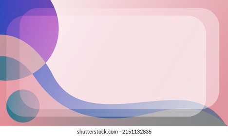 abstract background, wave and round shape