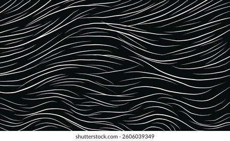 Abstract background wave scratch line effect with a black background