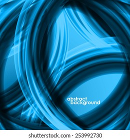 Abstract background, wave shapes, colorful stylish design. Vector illustration
