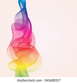 Abstract background wave spectrum illustration vector