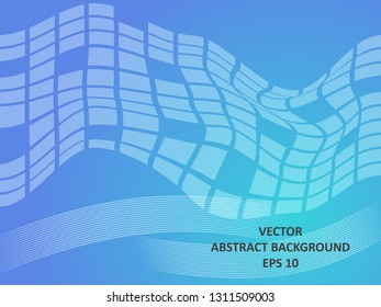 Abstract Background with wave square and gradient color-vector