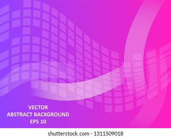 Abstract Background with wave square and gradient color-vector