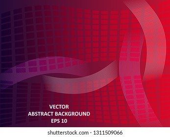 Abstract Background with wave square and gradient color-vector