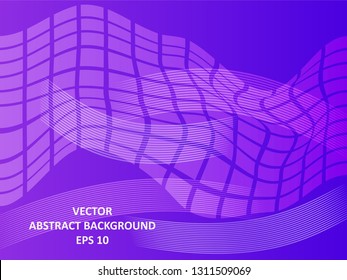 Abstract Background with wave square and gradient color-vector