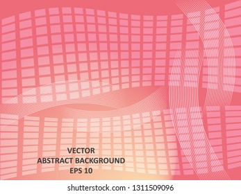 Abstract Background with wave square and gradient color-vector