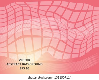 Abstract Background with wave square and gradient color-vector