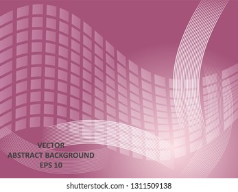 Abstract Background with wave square and gradient color-vector