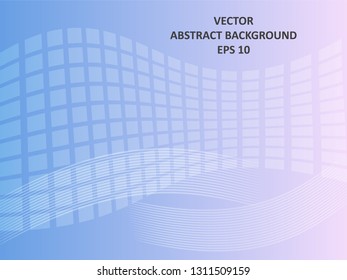 Abstract Background with wave square and gradient color-vector