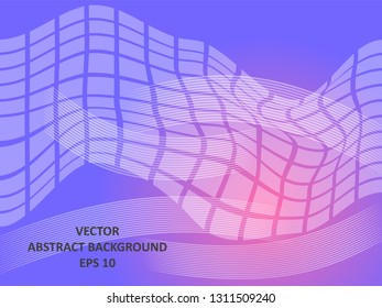 Abstract Background with wave square and gradient color-vector