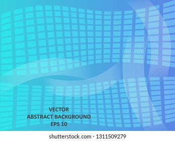 Abstract Background with wave square and gradient color-vector