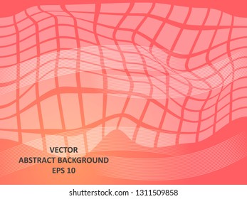 Abstract Background with wave square and gradient color-vector