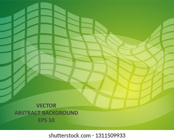 Abstract Background with wave square and gradient color-vector