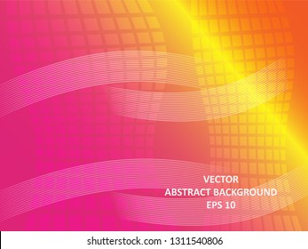 Abstract Background with wave square and gradient color-vector