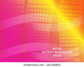 Abstract Background with wave square and gradient color-vector
