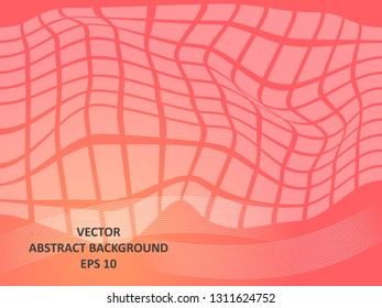 Abstract Background with wave square and gradient color-vector