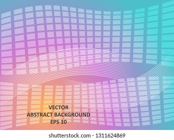 Abstract Background with wave square and gradient color-vector