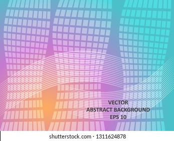 Abstract Background with wave square and gradient color-vector