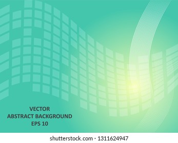 Abstract Background with wave square and gradient color-vector