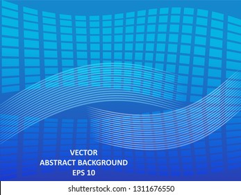 Abstract Background with wave square and gradient color-vector