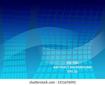 Abstract Background with wave square and gradient color-vector