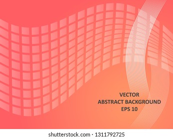 Abstract Background with wave square and gradient color-vector