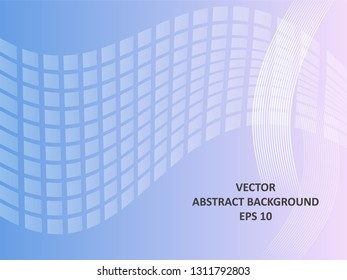 Abstract Background with wave square and gradient color-vector
