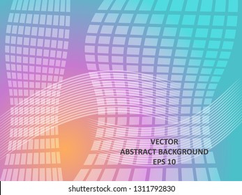 Abstract Background with wave square and gradient color-vector