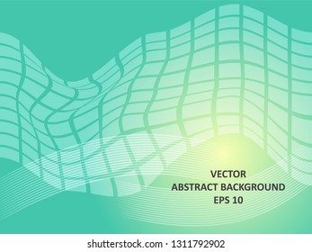 Abstract Background with wave square and gradient color-vector