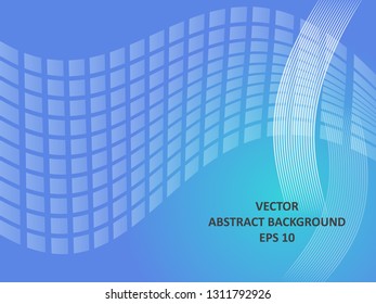 Abstract Background with wave square and gradient color-vector