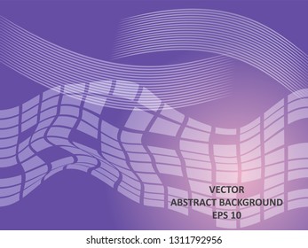 Abstract Background with wave square and gradient color-vector