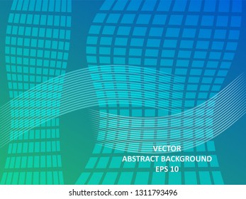 Abstract Background with wave square and gradient color-vector
