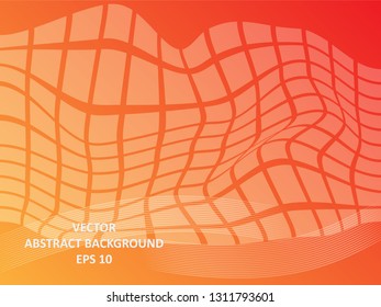 Abstract Background with wave square and gradient color-vector