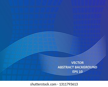 Abstract Background with wave square and gradient color-vector