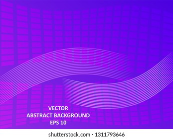Abstract Background with wave square and gradient color-vector
