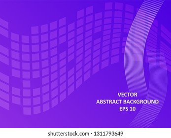 Abstract Background with wave square and gradient color-vector